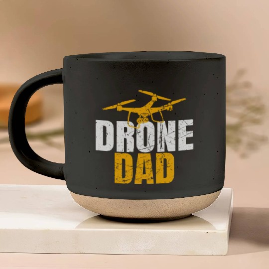 Drone Dad Drone Pilot Drone Operator Quadcopter Pottery Mugs