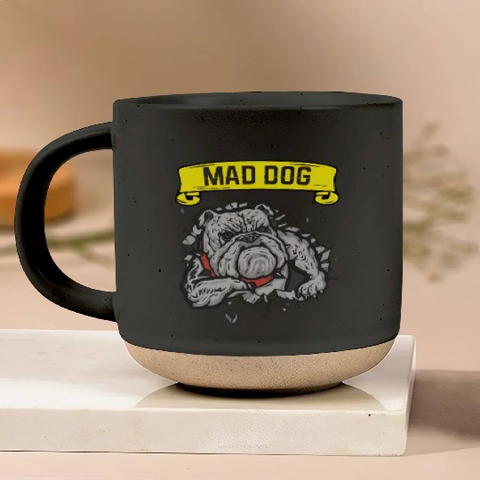 Mad dog pitbill lover Pottery Mugs