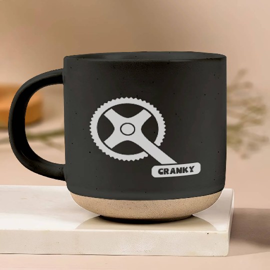 Cranky - Funny Cyclist Gift Pottery Mugs