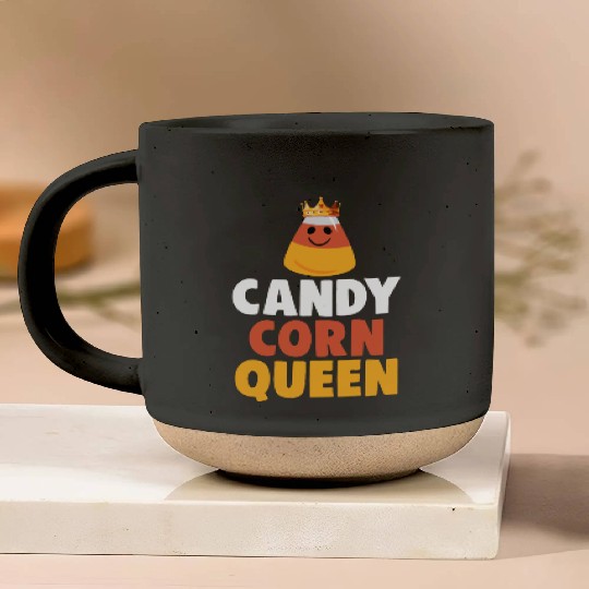 Candy Corn Queen Halloween Trick Or Treat Pottery Mugs