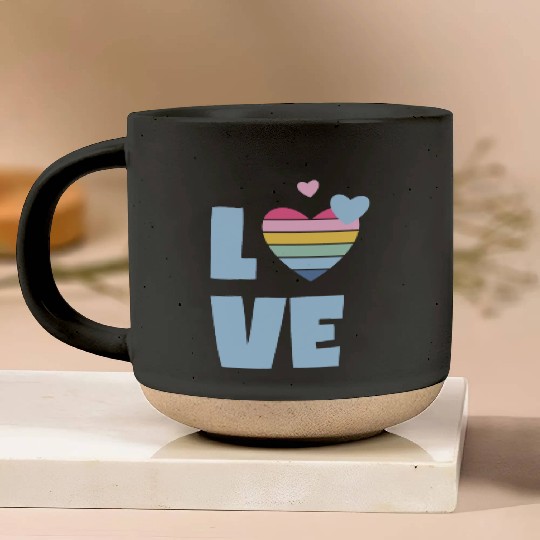 Lgbtq Gay Pride Month Rainbow Love Is Love Pottery Mugs