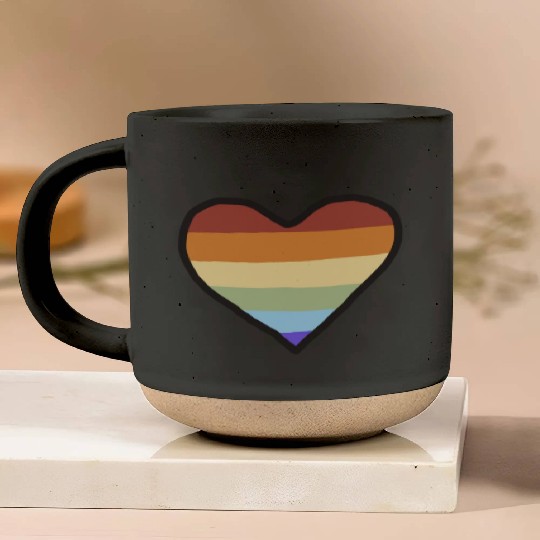 Lgbtq Gay Pride Month Rainbow Love Is Love Pottery Mugs
