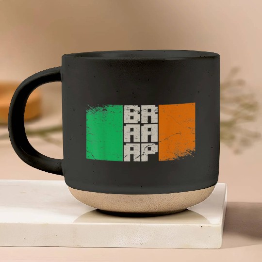 Dirt Biker Irish flag motocross Pottery Mugs