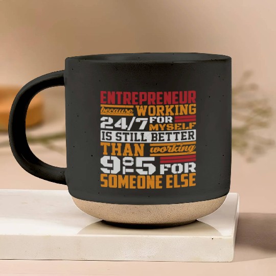 Entrepreneur Minded Business Lifestyle Gifts Idea Pottery Mugs
