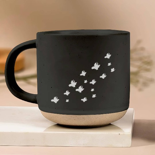 symbols butterflies bees nature flying Pottery Mugs