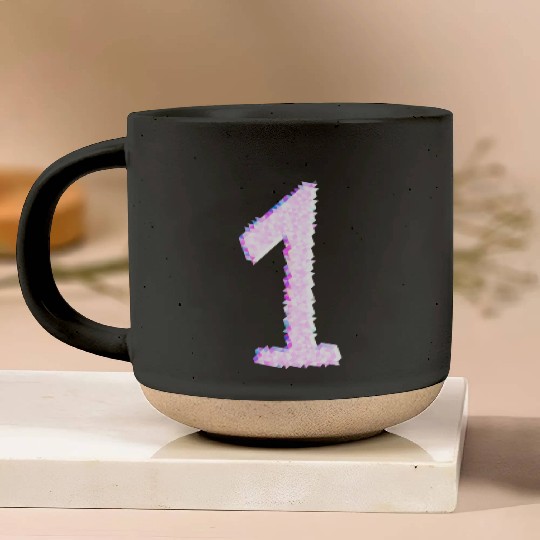 pink one number number team Pottery Mugs