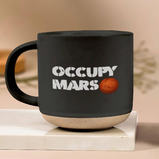 Occupy Mars Pottery Mugs