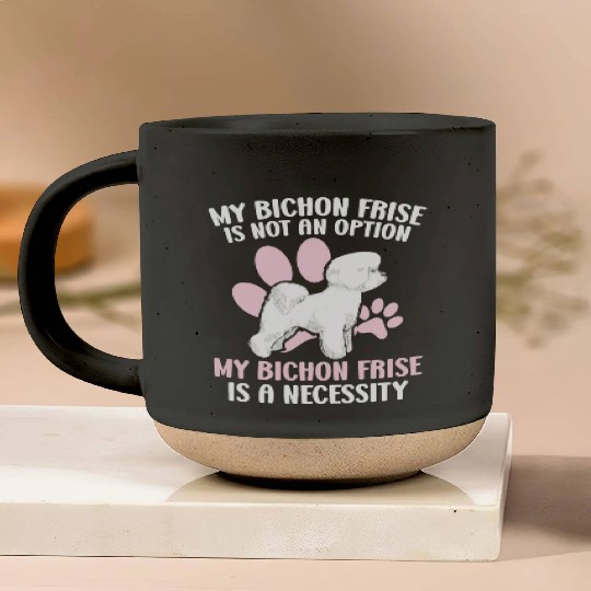 Bichon Frise Dog Lover Dog Breeder Puppy Paw Love Pottery Mugs