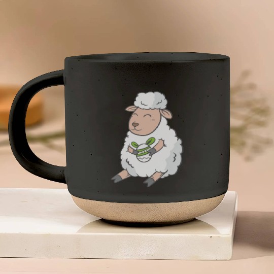 Cute Easter Egg Happy Animal Sheep Gift Pottery Mugs