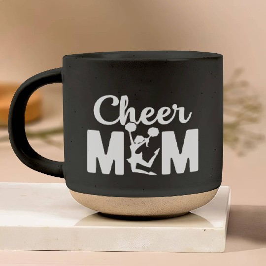 Womens Cheer Mom Gymnastics Cheerleading Mom Squad Pottery Mugs