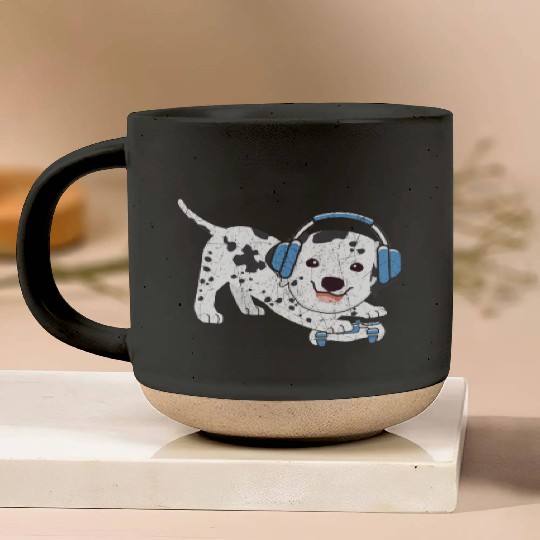 Video Game Player Paw Puppy Breeder Dalmatian Dog Pottery Mugs