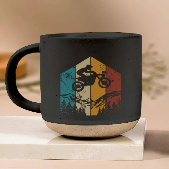 Dirt Bike Rider Motocycle Freestyle Motocross Pottery Mugs