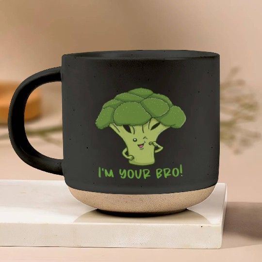I m Your Bro for Broccoli Lover Pottery Mugs