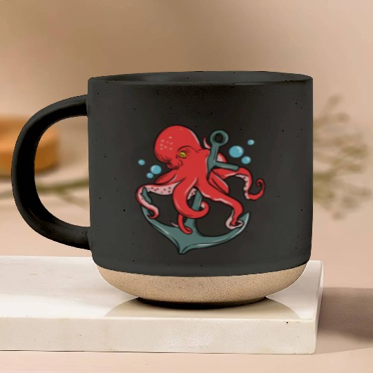 Octopus Anchor for Octopus Lover Pottery Mugs