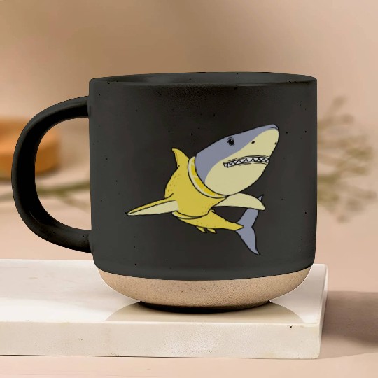 Lemon Shark for Lemon Lover Pottery Mugs