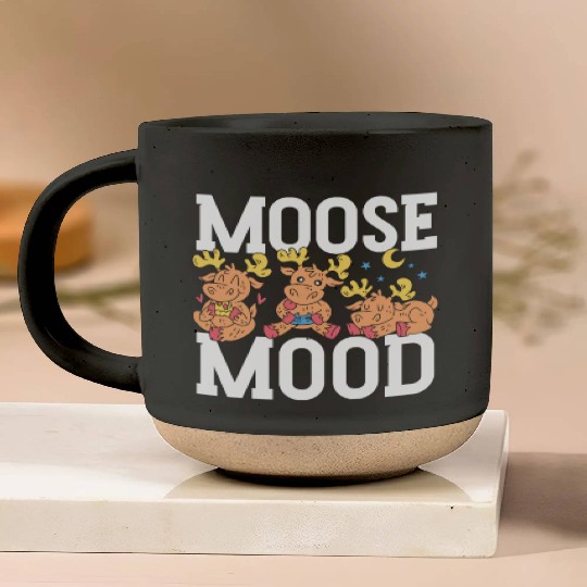 Moose Mood Wildlife Animal Alces Elk Deer Pottery Mugs