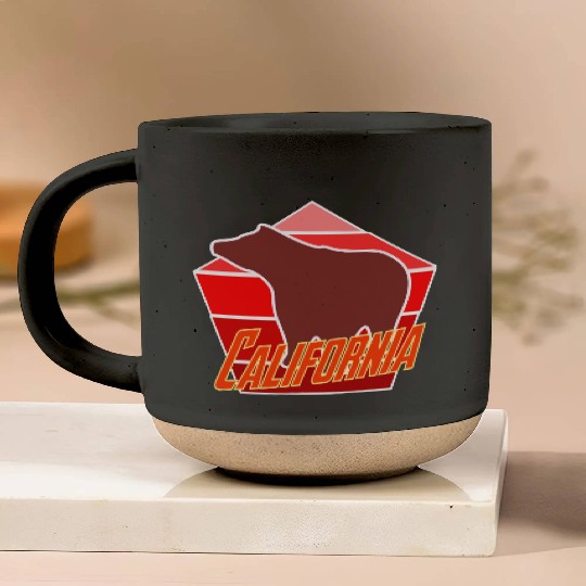 California Bear Flag Pottery Mugs