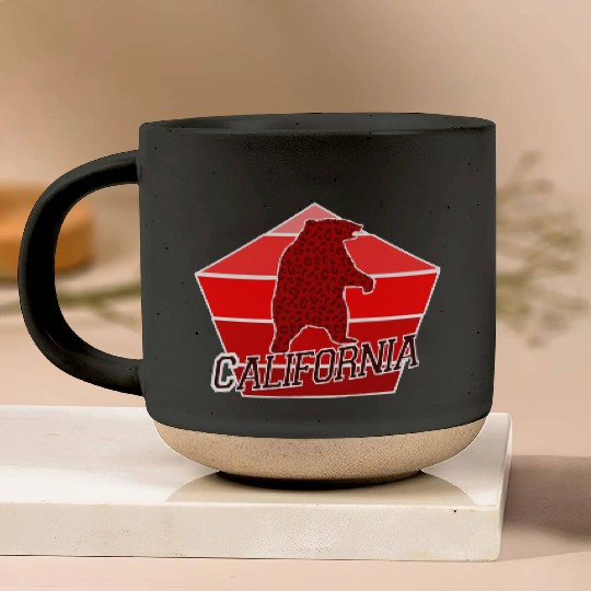 California Bear Flag Pottery Mugs