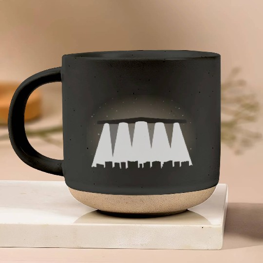 Black Triangle, Phoenix Lights Pottery Mugs