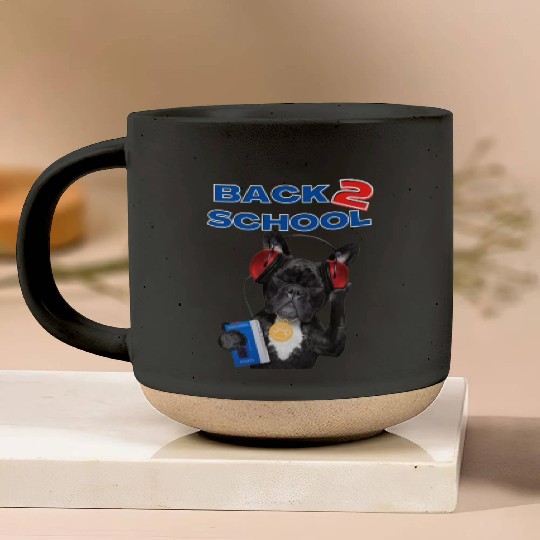 FRENCH BULLDOG BACK 2 SCHOOL aka BACK TO SCHOOL Pottery Mugs