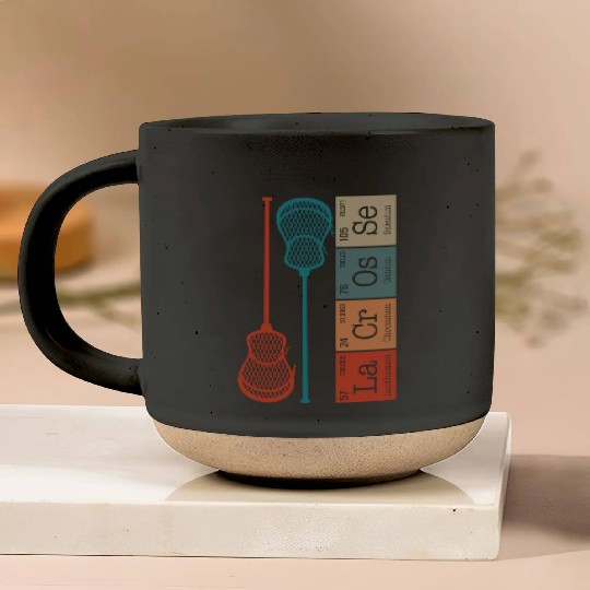 Lacrosse Periodic Table Element Pottery Mugs, Lacrosse