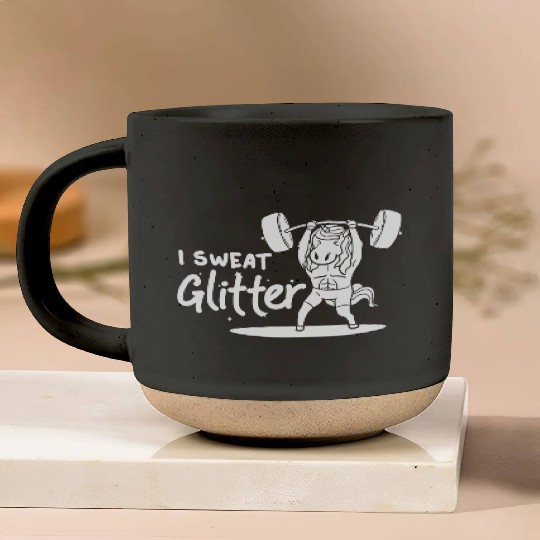 Unicorn Muscle Workout Fitness Training Sport Gym Pottery Mugs