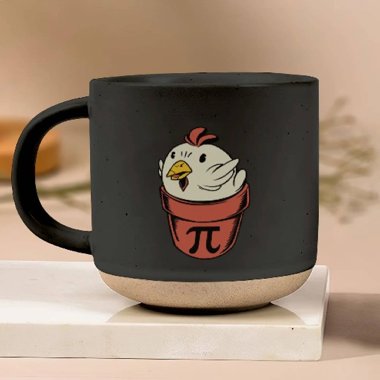 Chicken Pot Pi Funny Pi Day Pun Math Pi Day Pottery Mugs