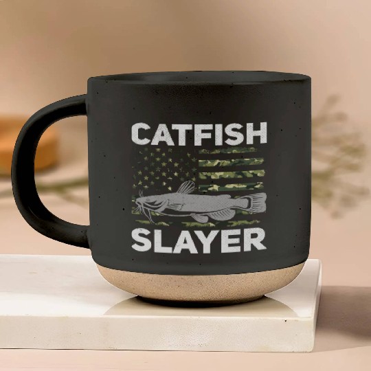 Catfish Slayer - Wels Catfish Hunter Pottery Mugs