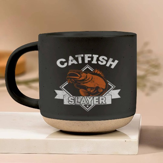 Catfish Slayer - Wels Catfish Hunter Pottery Mugs