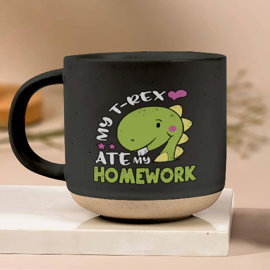 Tyrannosaurus Back to School TRex for Kids TRex At Pottery Mugs