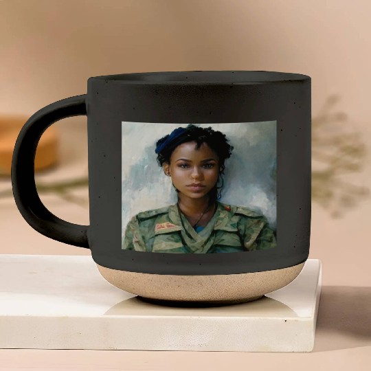 Beautiful US army combat medic painting Pottery Mugs