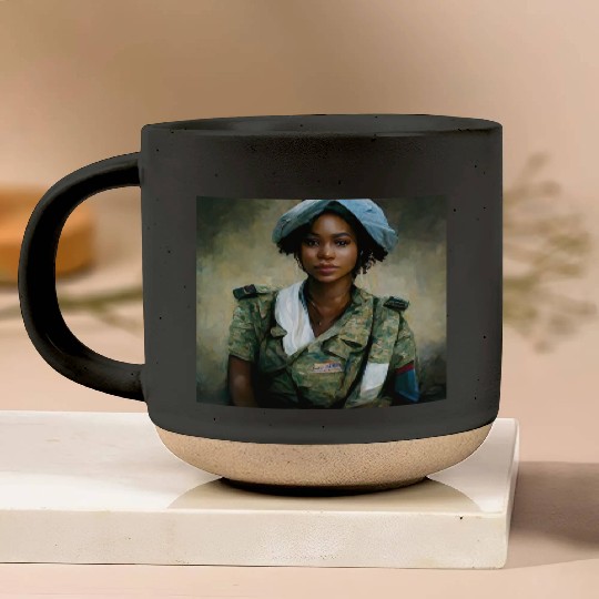 Beautiful US army combat medic painting Pottery Mugs