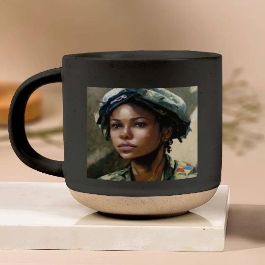 Beautiful US army combat medic painting Pottery Mugs