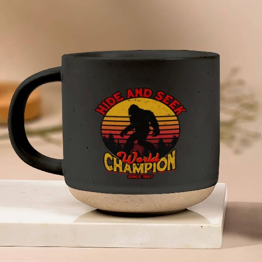 Hide and Seek World Champion Since 1967 - cryptid Pottery Mugs