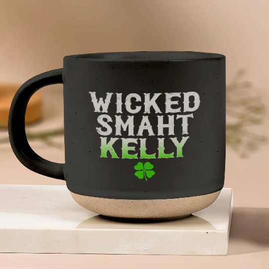 Wicked Smaht Kelly Clan Boston Irish Slang Pottery Mugs
