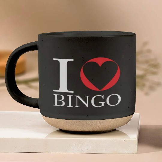 I Love Bingo Funny Bingo Lover Funny Bingo Pottery Mugs