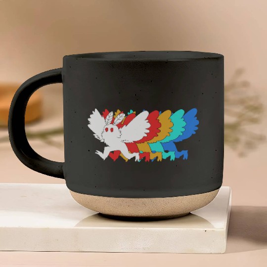 Cryptozoologist Cryptid Mothman Pottery Mugs