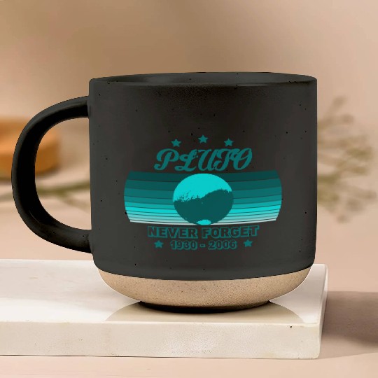 Pluto Never Forget Pottery Mugs