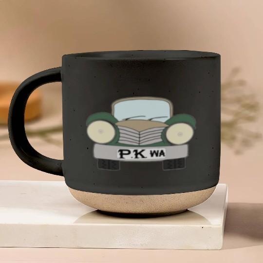 Old Car Khaki Afrikaans PK wa Pottery Mugs