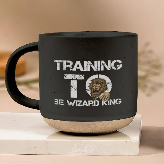 Training to be wizard king, gym motivation, strong Pottery Mugs
