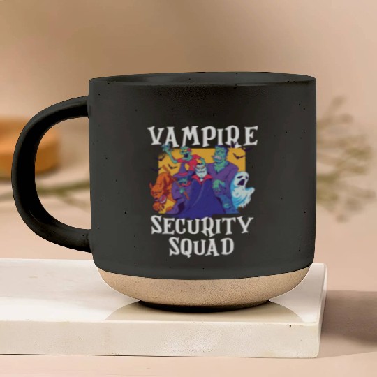 Vampire Security Squad Funny Easy Halloween Costum Pottery Mugs