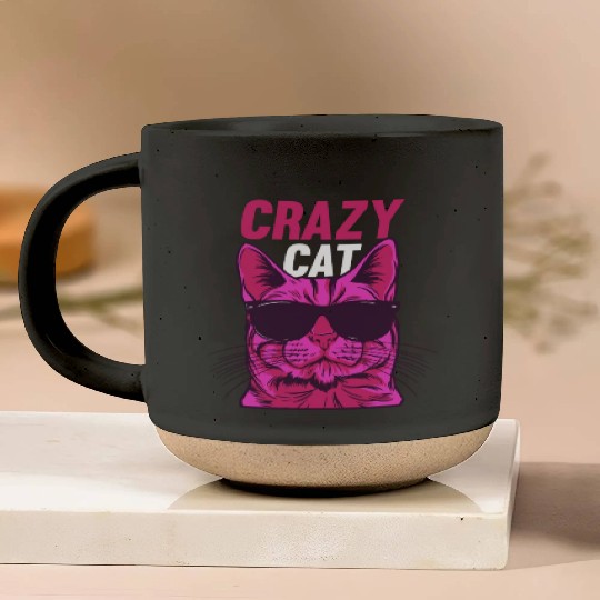Cat Lover Cat Owner Funny Cat Meme I Crazy Cat Pottery Mugs