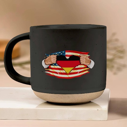 Germans Who Live in America Germany Flag Pottery Mugs