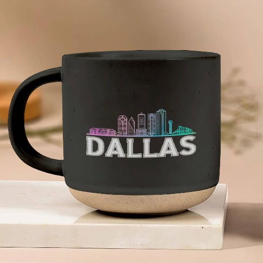 Dallas City Texas Dallas Pottery Mugs