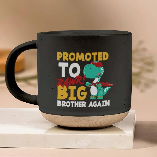Dinosaur Brother Pregnant Superhero Pottery Mugs