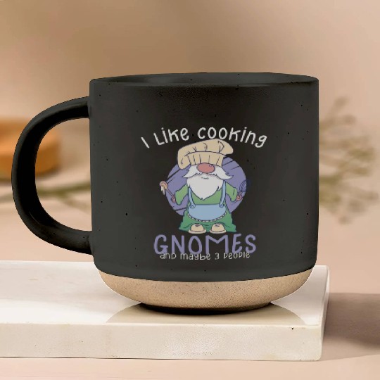 Cooking Cook Chef Gnomes Gnome Lover Funny Gnome Pottery Mugs
