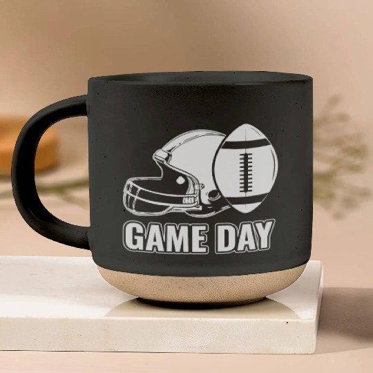 American Football Fan Support Game Day Football Pottery Mugs