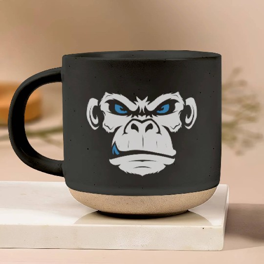 Monkey Head Angry Monkey Face Pottery Mugs