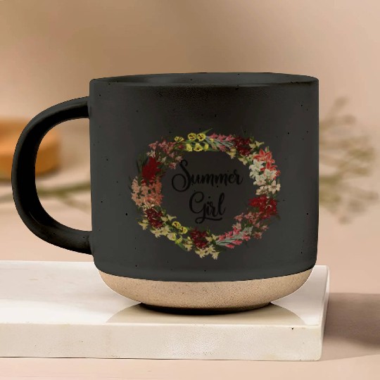 Summer Girl Gladious Flower Leo Zodiac Born In Aug Pottery Mugs