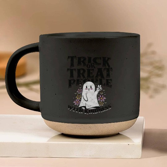 Trick or treat people with kindness - trick or Pottery Mugs